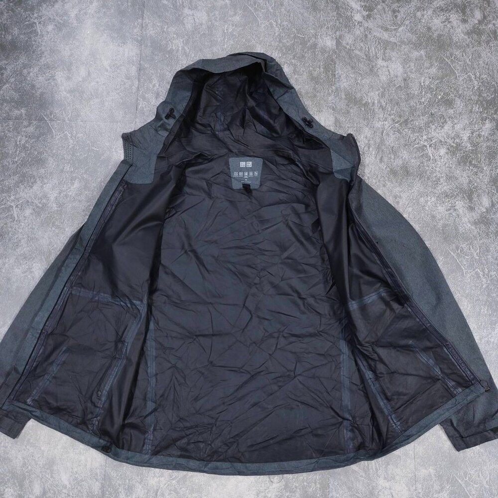 Charcoal Grey Technical Hooded Shell Jacket - image 3